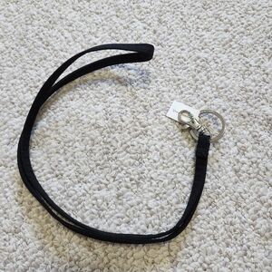 Vera Bradley Black Lighten Up Lanyard NWT 18"